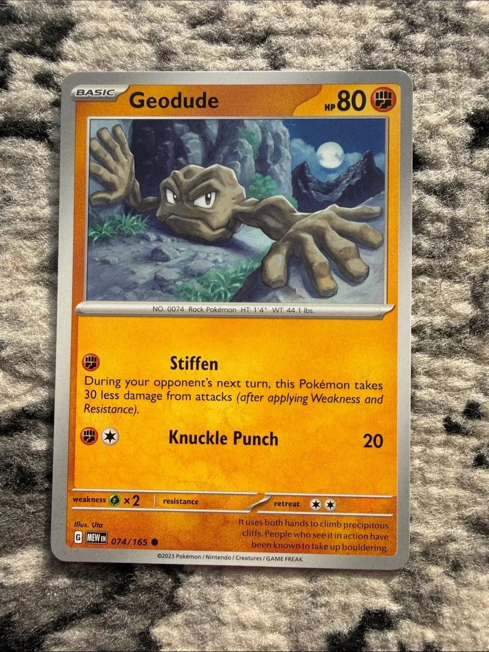 Geodude & Graveler Evolution Lot | Pokémon 151 + Fusion Strike | ✨5/$25✨